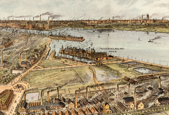 Frederiksholms Havn omkring 1916